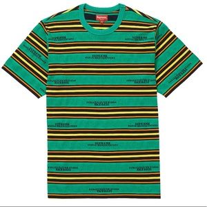 Supreme HQ Stripe S/S Top T-Shirt